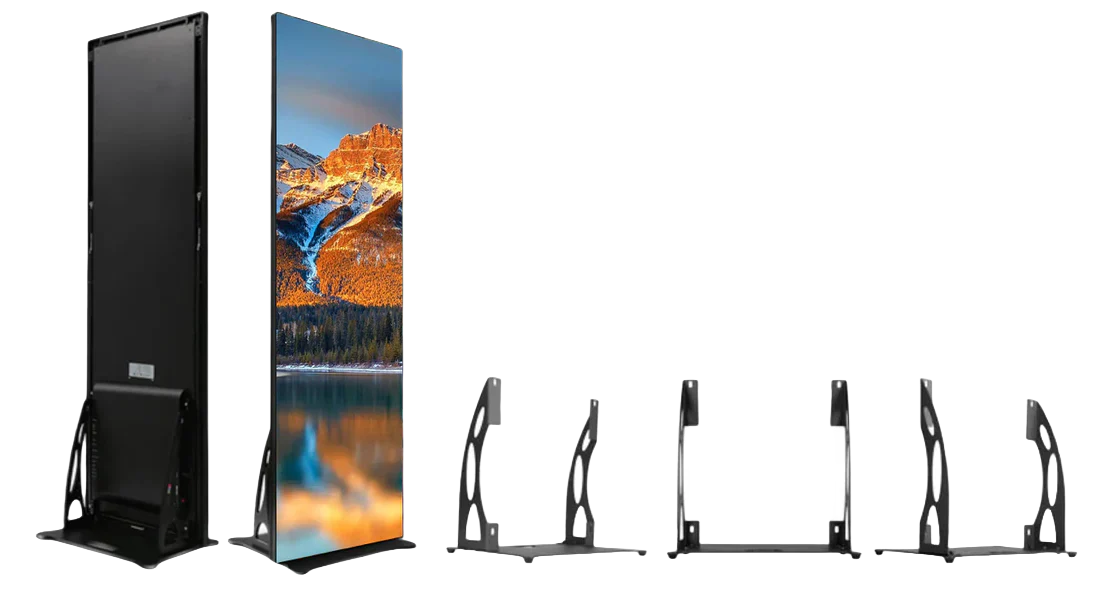 EP‑B Series P2.5 / 2-Pack LED Poster Display 640×1920 mm for Tradeshows & Retail