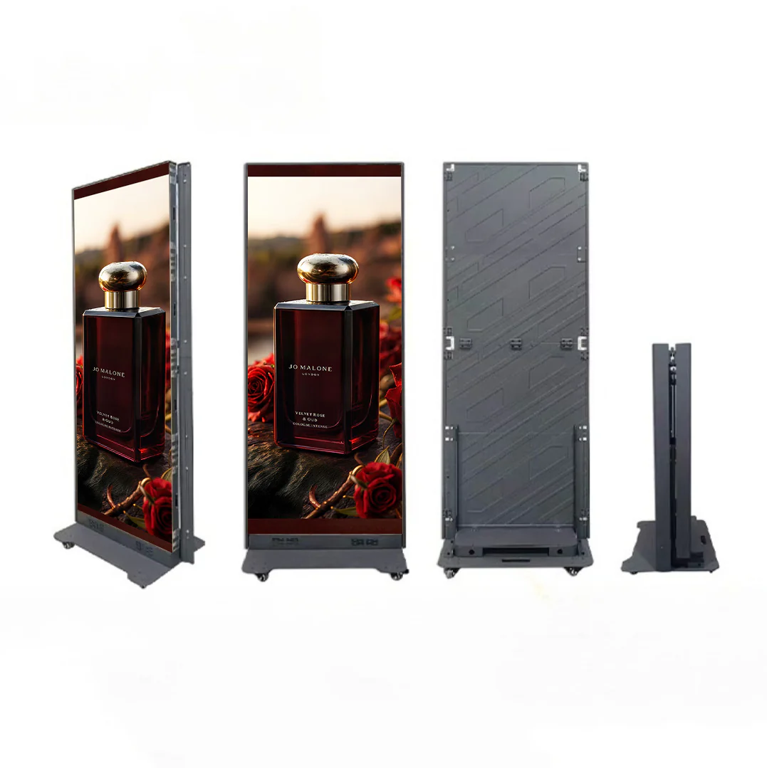 EP-F Series Foldable LED Poster Display | GOB Surface + Magnetic Frame | 640×1920mm | P2.5 / P1.86 / P1.53 / P1.25 | 1-Pack / 2-Pack Available - Image 3