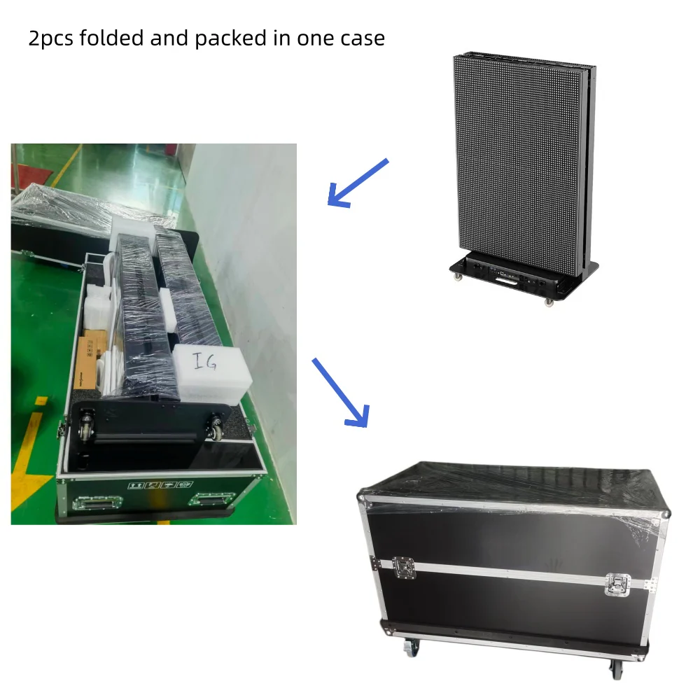 EP-F Series Foldable LED Poster Display | GOB Surface + Magnetic Frame | 640×1920mm | P2.5 / P1.86 / P1.53 / P1.25 | 1-Pack / 2-Pack Available - Image 9