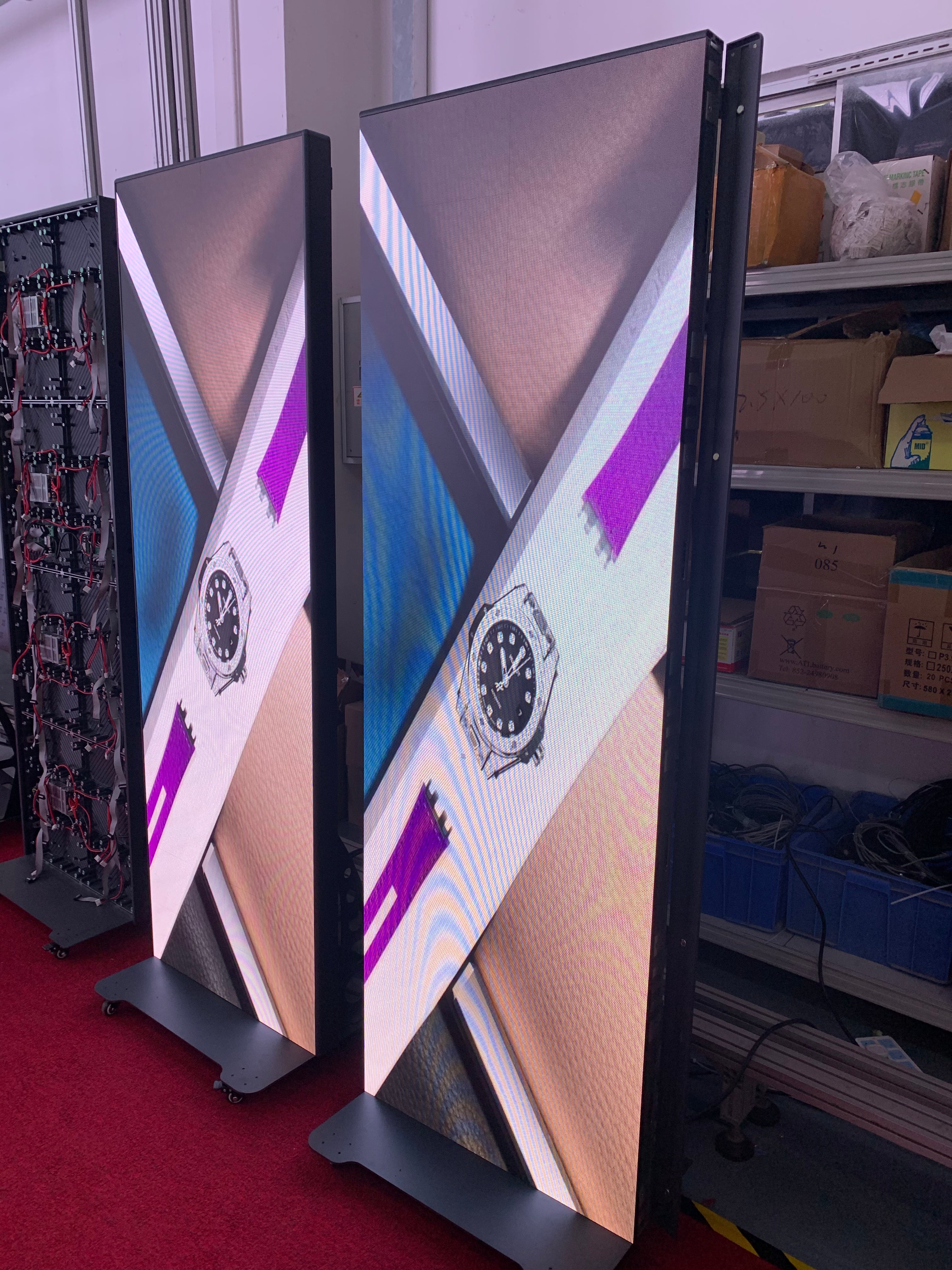 EP-GOB Series LED Poster Display | 640×1920mm Indoor Plug-in | P2.5 / P1.86 / P1.53 / P1.25 | Flip-Open Magnetic Frame + GOB Surface - Image 12