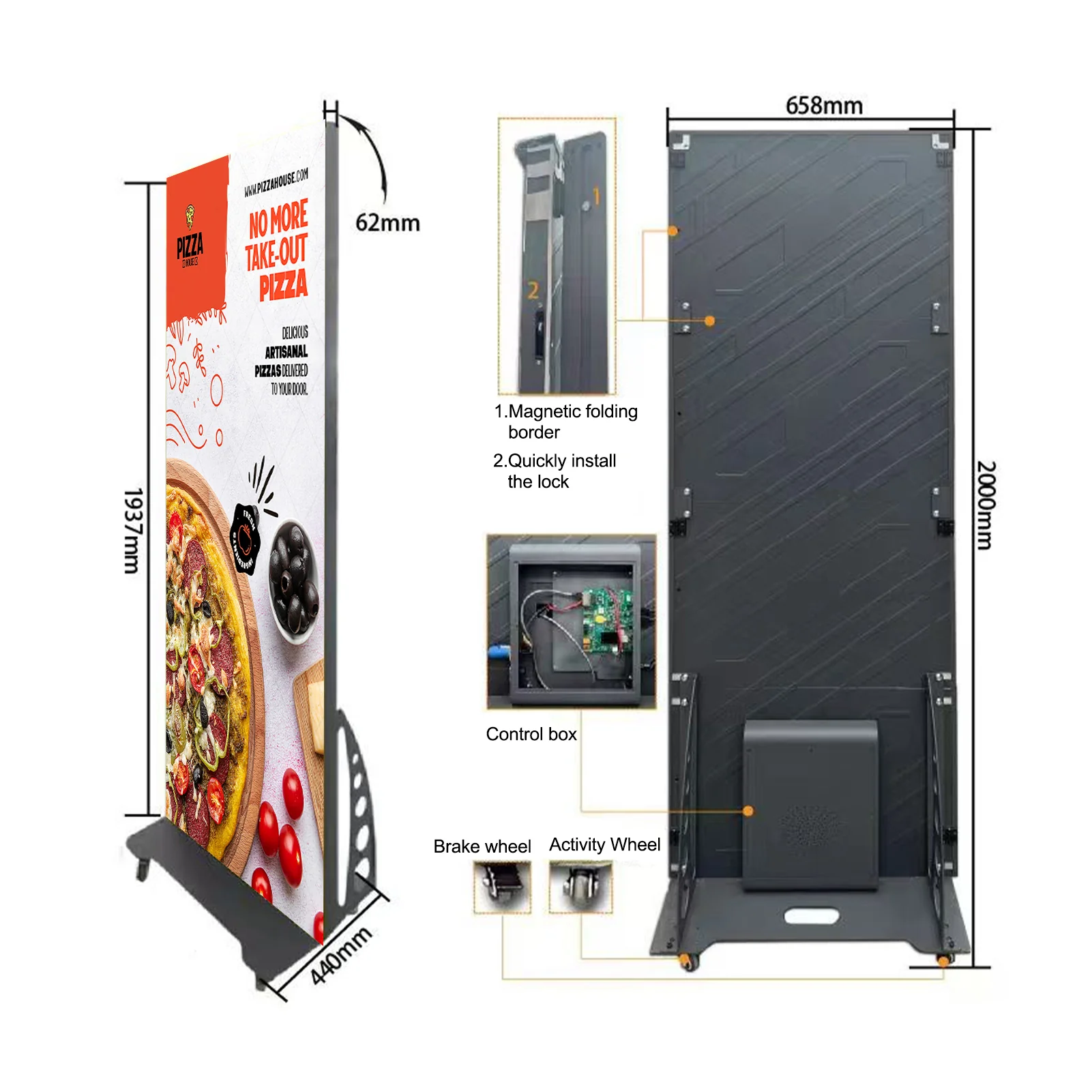 EP-GOB Series Large LED Wall Display | 5120×1920mm (16.8FT × 6.3FT) | Turnkey Indoor P2.5  LED Screen | GOB Surface | Magnetic Splicing - Image 2