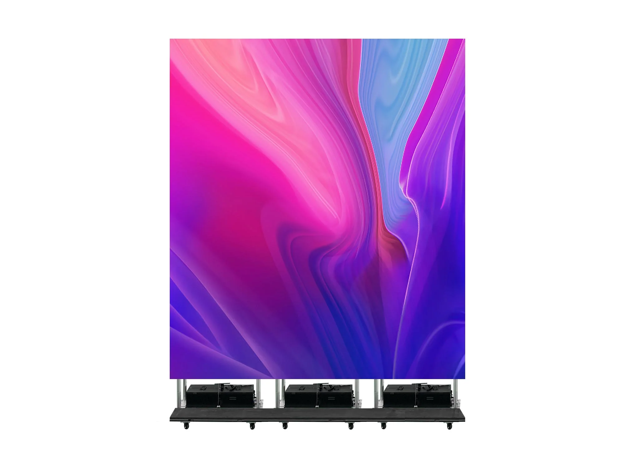EP-M Series Foldable & Liftable LED Poster | 1×4m Indoor Display Kit | P3.9mm | Remote Control + Rolling Case Solution - Image 2