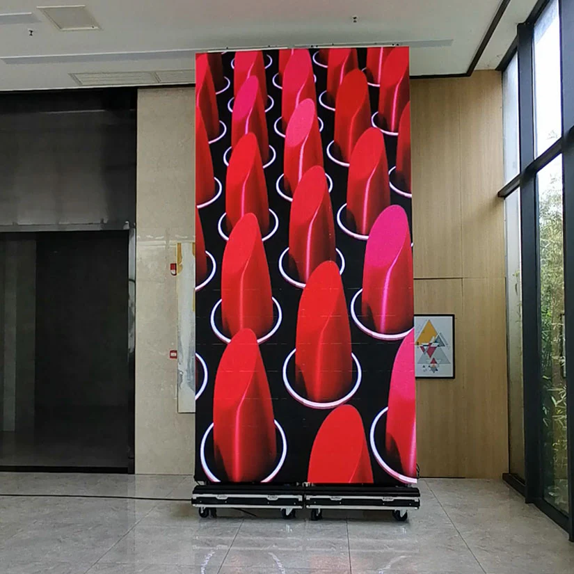 EP-M Series Foldable & Liftable LED Poster | 1×4m Indoor Display Kit | P3.9mm | Remote Control + Rolling Case Solution - Image 4