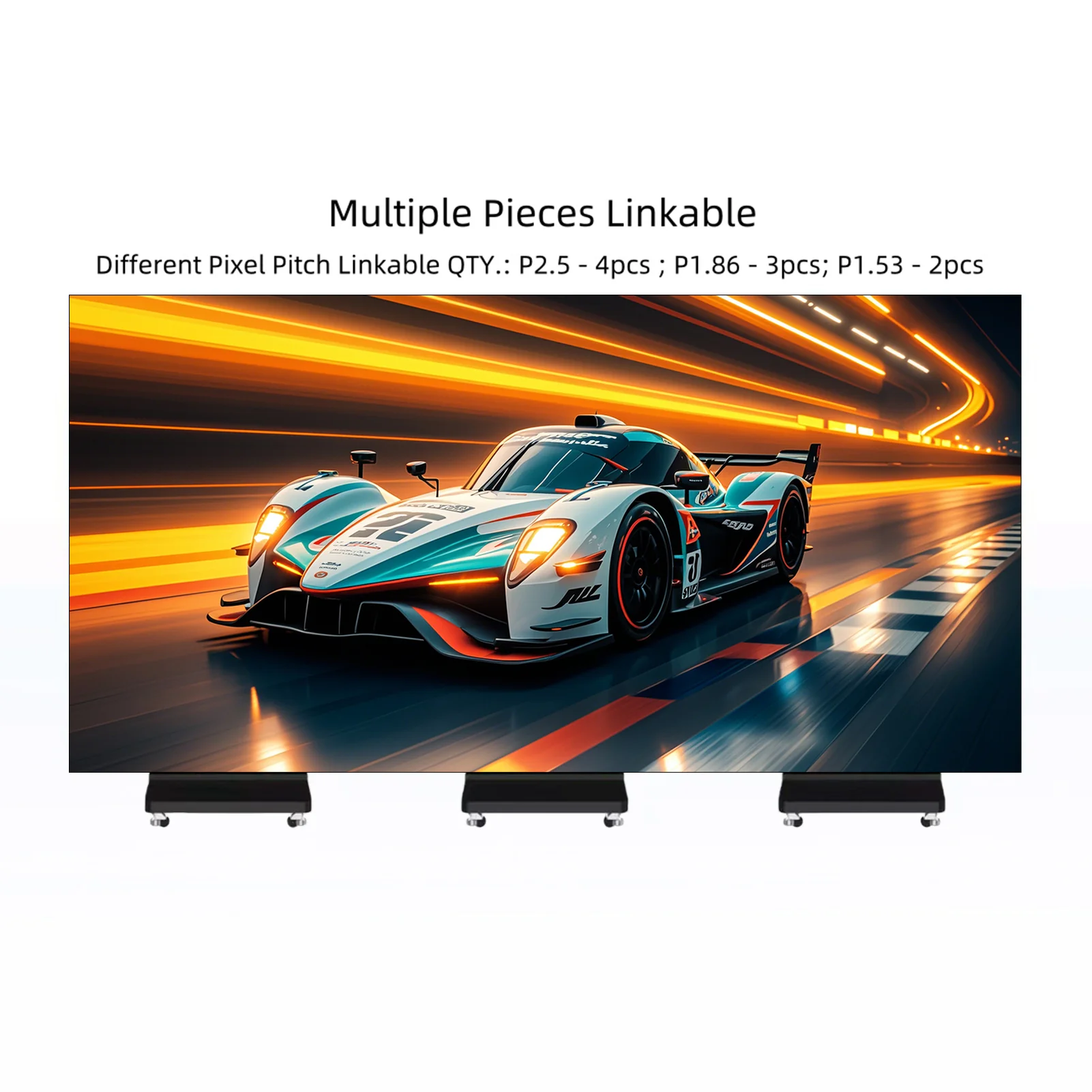 EP-TR Series Tri-Fold LED Poster Display | Foldable 1280×1920mm Panel | P2.5 / P2 / P1.86 / P1.53 / P1.25  | GOB Surface | Portable Indoor Kiosk Display - Image 9