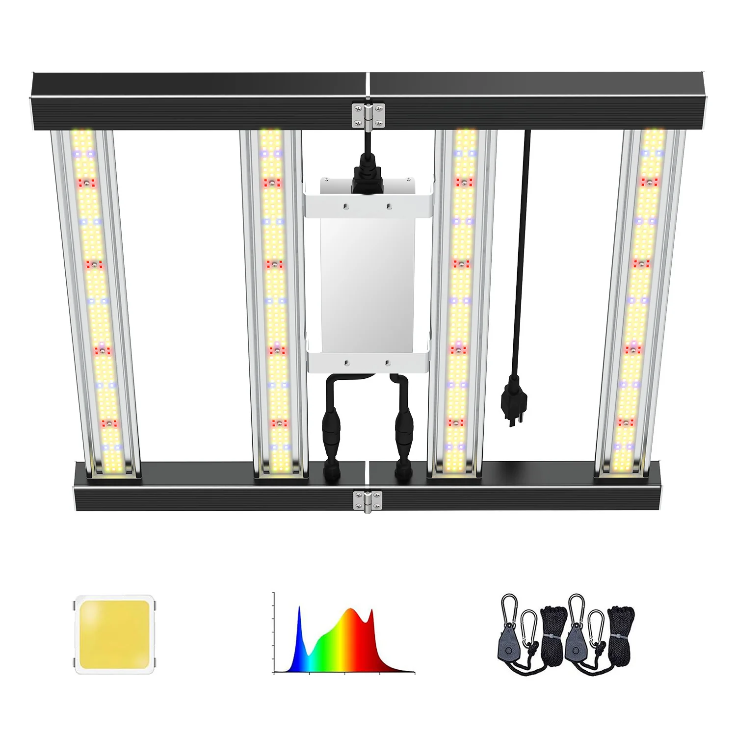 ES Series Foldable Commercial LED Grow Light 240W / 360W / 480W / 720W – Full Spectrum, Foldable Bar Design - Image 10