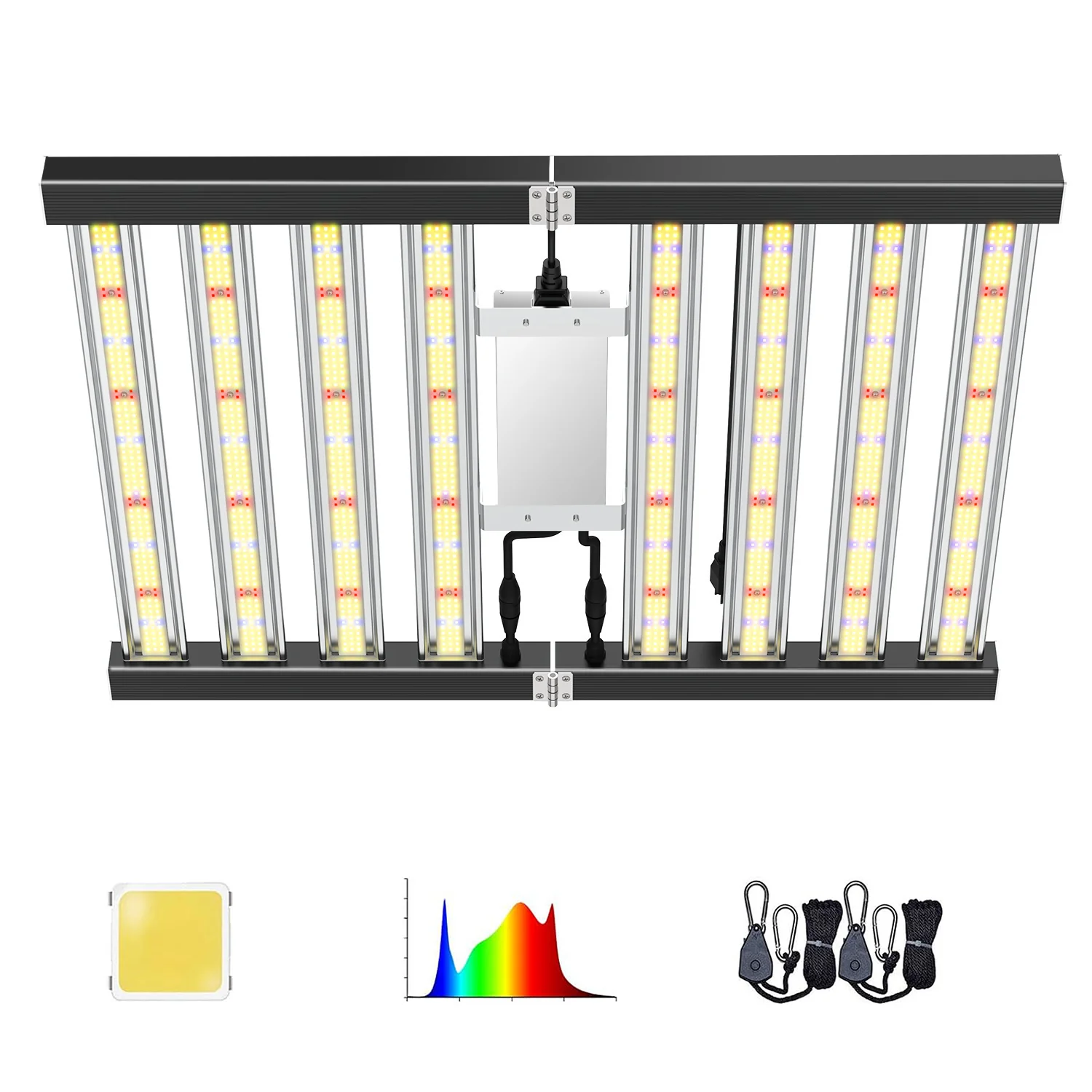 ES Series Foldable Commercial LED Grow Light 240W / 360W / 480W / 720W – Full Spectrum, Foldable Bar Design - Image 12