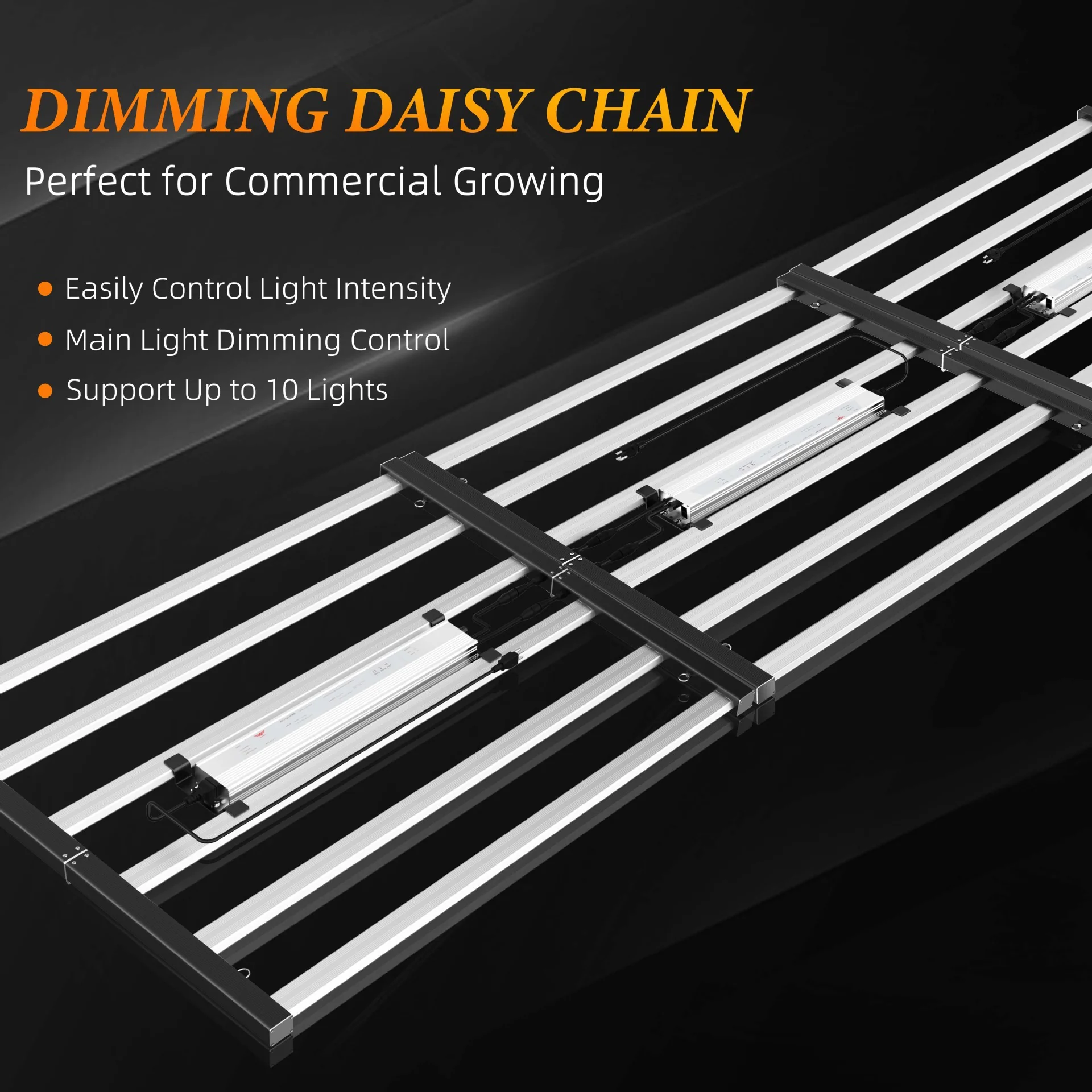 ES Series Foldable Commercial LED Grow Light 240W / 360W / 480W / 720W – Full Spectrum, Foldable Bar Design - Image 4