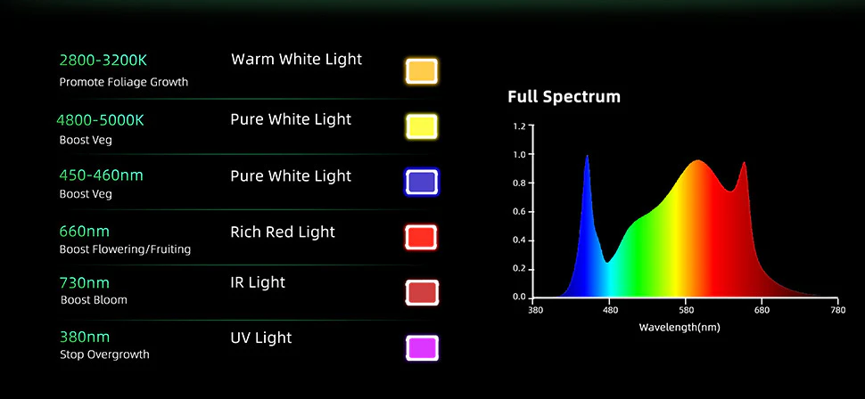 ES Series Foldable Commercial LED Grow Light 240W / 360W / 480W / 720W – Full Spectrum, Foldable Bar Design - Image 7