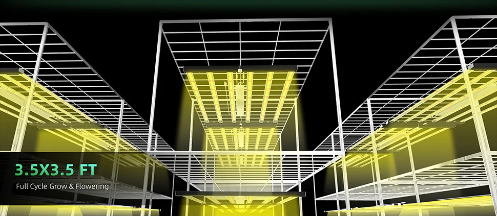 ES Series Foldable Commercial LED Grow Light 240W / 360W / 480W / 720W – Full Spectrum, Foldable Bar Design - Image 9
