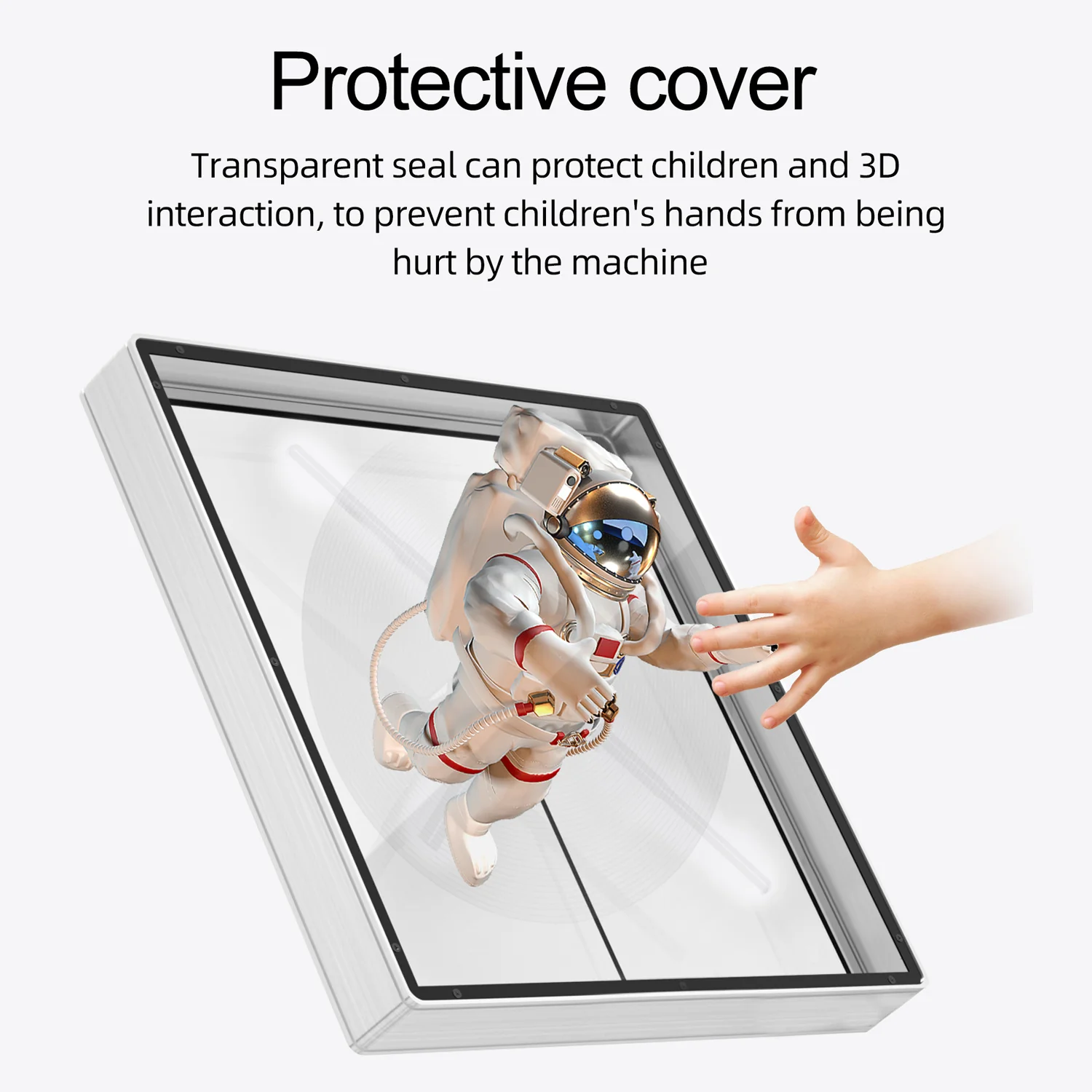 F Series Ceiling Mount with Square Protective Housing | Compatible with F Series ≤80cm 3D Hologram Fans | Enclosed Safety Design - Image 4