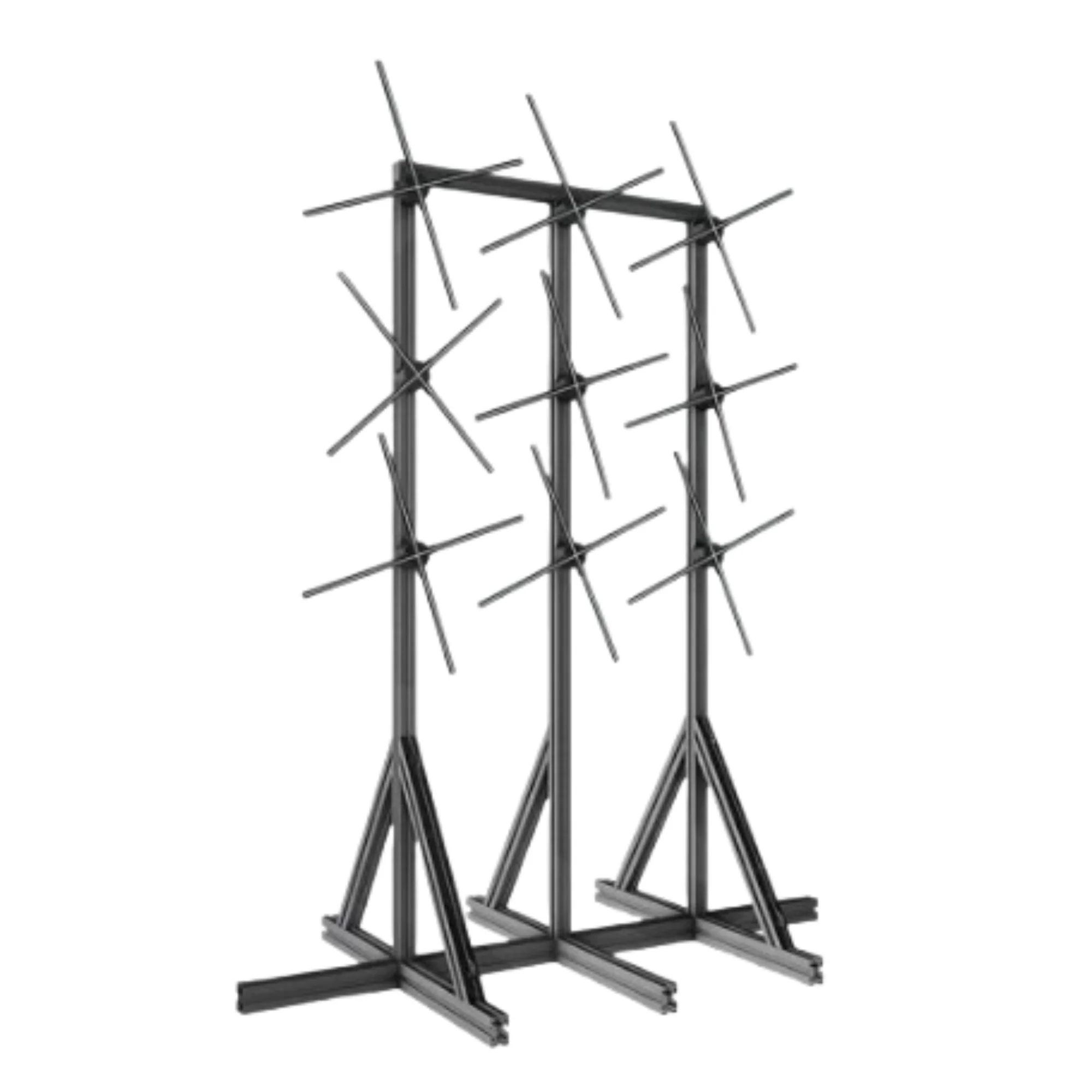 F Series Multi-Fan Stand Mount | 1×3 / 2×3 / 3×3 Configurations | Compatible with F Series ≤100cm 3D Hologram Fans | Modular Steel Frame - Image 5