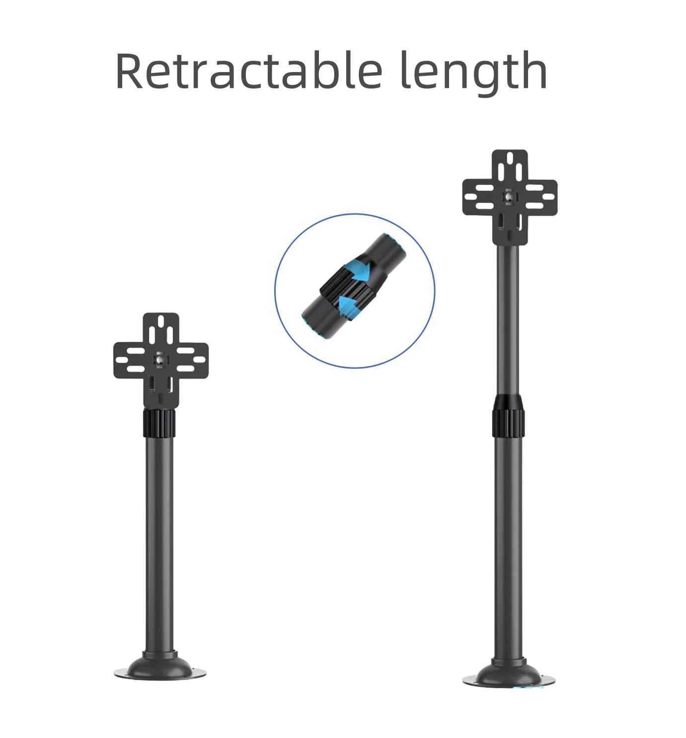 F Series Stand & Mount Options for 3D Hologram Fan | Floor Stand / Ceiling Mount (No Housing) | Compatible with F Series ≤100cm(39.4inch) | Black Finish - Image 10