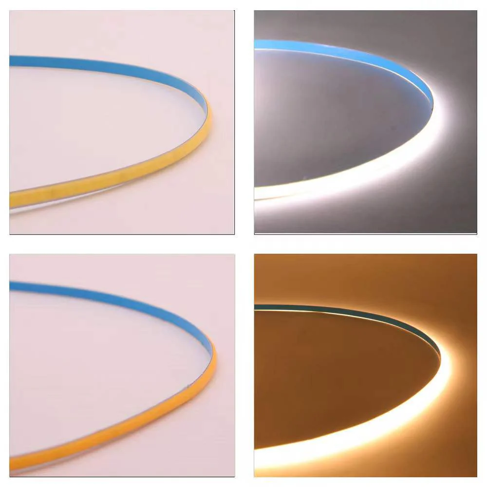 FCOB Slim Flexible LED Strip Light | 5m (16.4ft) Roll | CRI90 | 3000K / 4000K / 6500K | 480 LEDs/m | 12V 8W | 5mm PCB | Dimmable Indoor IP00 Ribbon - Image 3