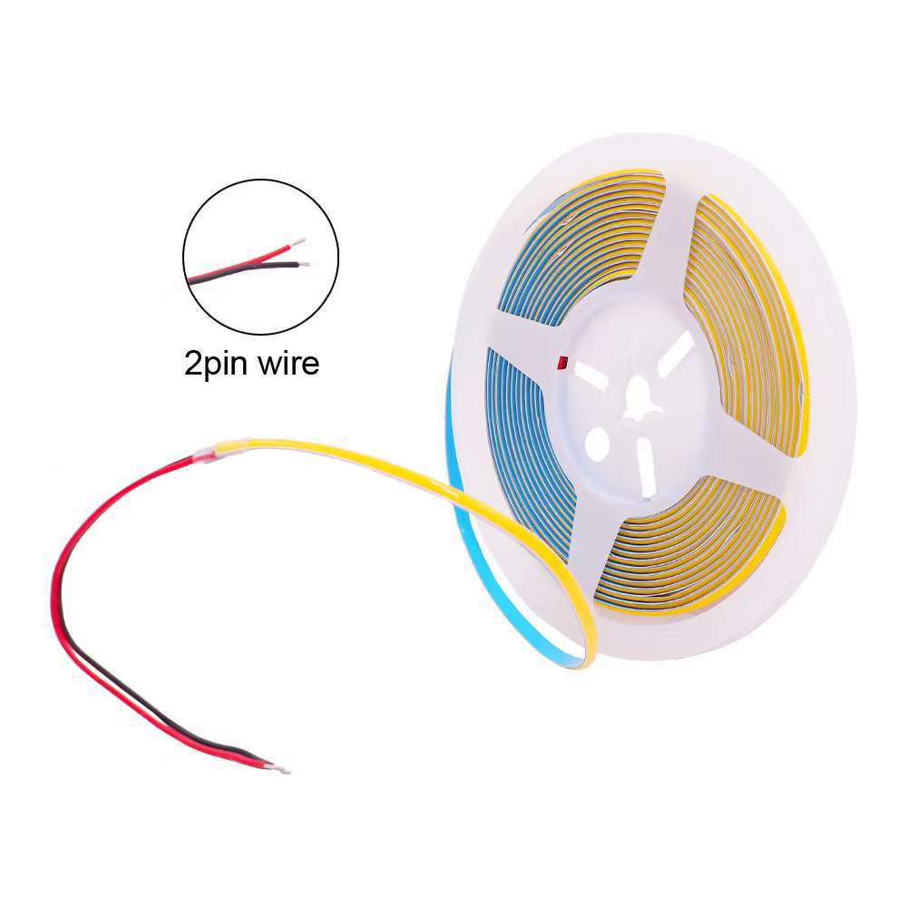 FCOB Slim Flexible LED Strip Light | 5m (16.4ft) Roll | CRI90 | 3000K / 4000K / 6500K | 480 LEDs/m | 12V 8W | 5mm PCB | Dimmable Indoor IP00 Ribbon - Image 4