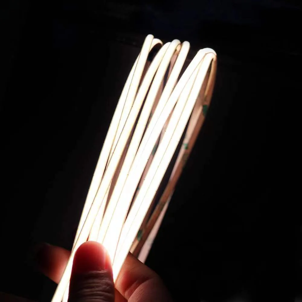 FCOB Slim Flexible LED Strip Light | 5m (16.4ft) Roll | CRI90 | 3000K / 4000K / 6500K | 480 LEDs/m | 12V 8W | 5mm PCB | Dimmable Indoor IP00 Ribbon - Image 5