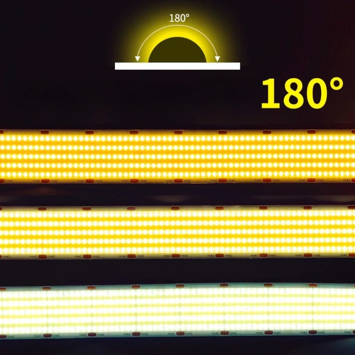 Five Row COB Flexible LED Strip Light- 24V | 1600 LEDs/M | 3000K / 4000K / 6500K | 30mm PCB | CRI 90+ | Dot-Free Continuous Lighting | Non-Waterproof | for Cabinets,Kitchen Office Lighting | 5/50M - Image 3