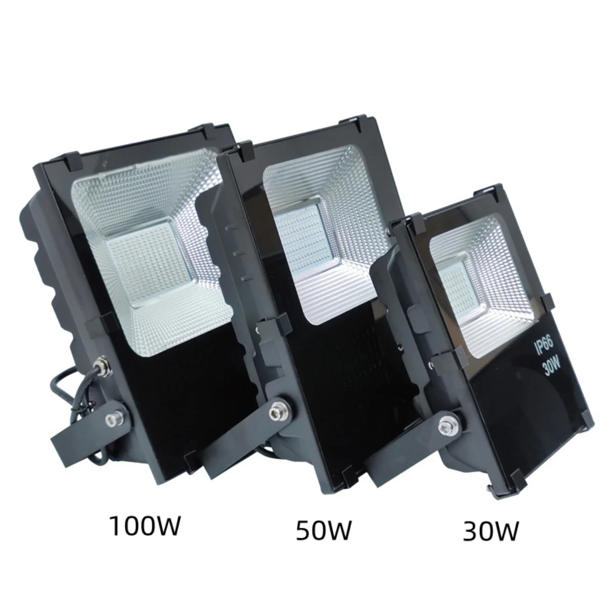 FL-DMX Series RGB LED Flood Light – 30W / 50W / 100W / 150W / 200W | 90° Beam Angle | IP66 Waterproof Stage & Landscape Light with Aluminum Housing & Tempered Glass | AC85–265V | for Architectural, Wall Wash | With Plug | 2 / 10-Pack - Image 3