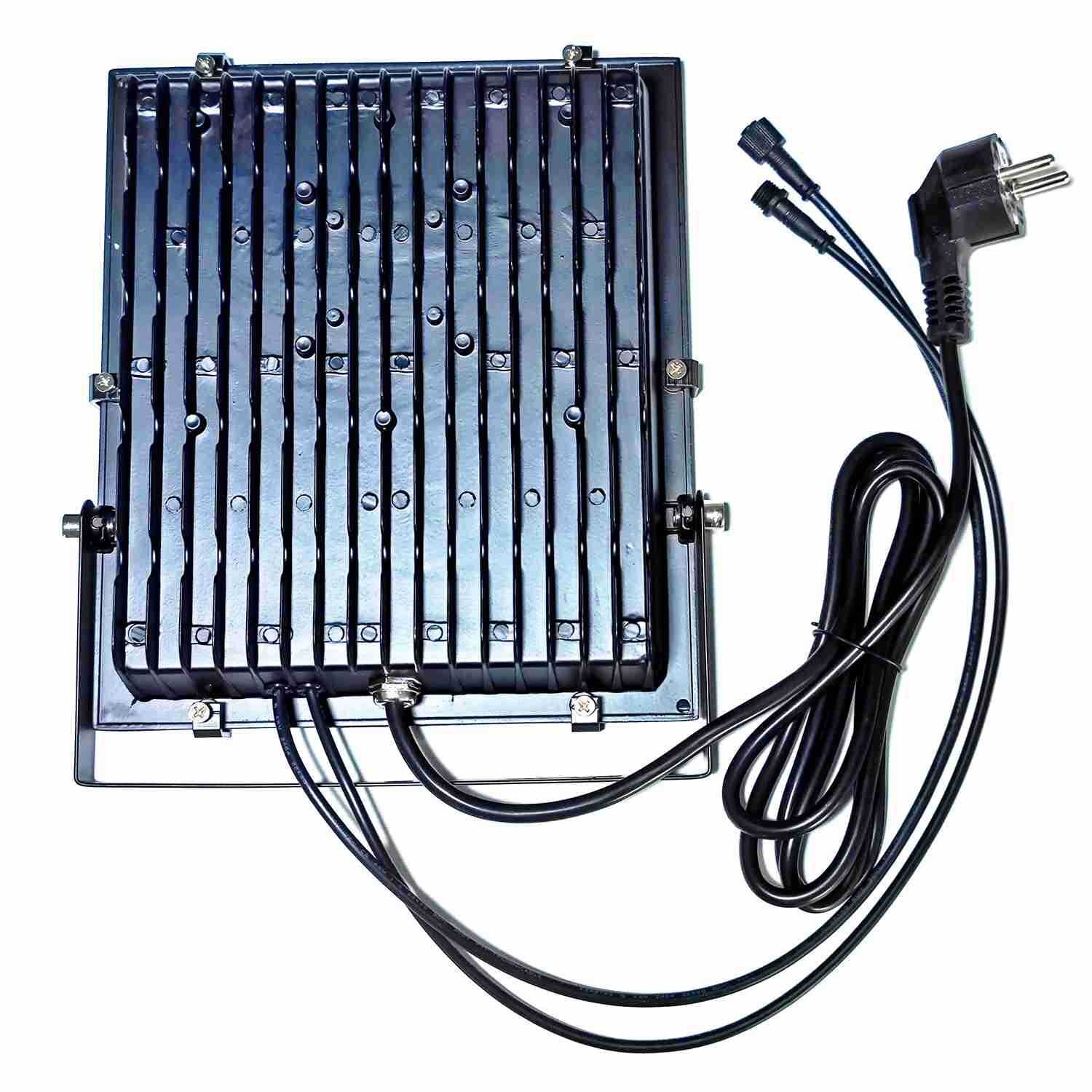 FL-DMX Series RGB LED Flood Light – 30W / 50W / 100W / 150W / 200W | 90° Beam Angle | IP66 Waterproof Stage & Landscape Light with Aluminum Housing & Tempered Glass | AC85–265V | for Architectural, Wall Wash | With Plug | 2 / 10-Pack - Image 7