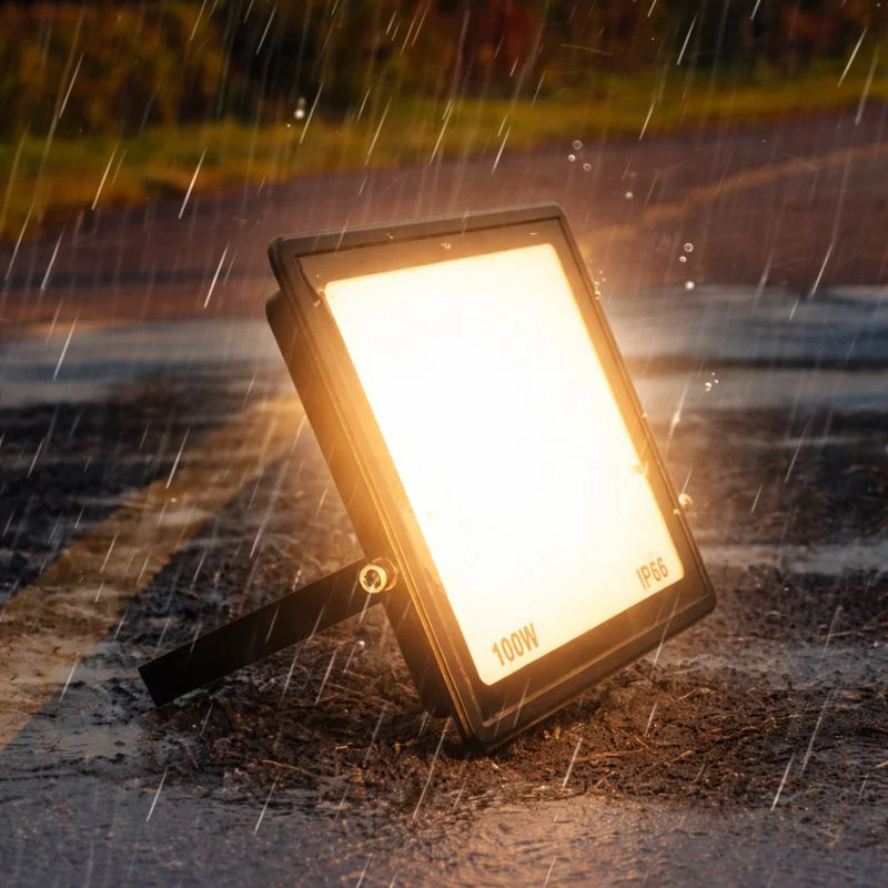 FL-E Series Waterproof LED Flood Light Outdoor – IP66 | 10 - 300W | Warm White/ Cool White | High Brightness SMD2835 Security Floodlight, 90–100LM/W | Aluminum Housing | Black Body | Hardwired Connection (No Plug) | 2 / 10-Pack - Image 10