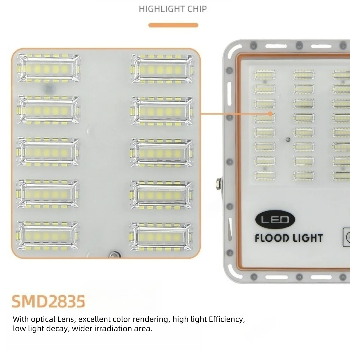 FL-P Series Waterproof LED Flood Light Outdoor – IP67 | 30W - 400W | Warm White/ Cool White | High Brightness SMD2835 Security Floodlight, 100–110 LM/W | Aluminum Housing | White Body | Hardwired Connection (No Plug) | 2 / 10 -Pack - Image 10