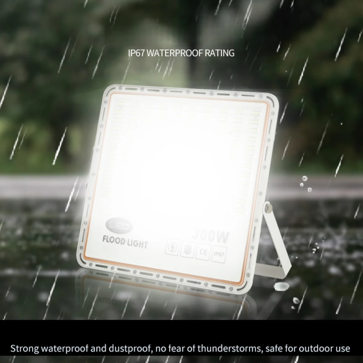 FL-P Series Waterproof LED Flood Light Outdoor – IP67 | 30W - 400W | Warm White/ Cool White | High Brightness SMD2835 Security Floodlight, 100–110 LM/W | Aluminum Housing | White Body | Hardwired Connection (No Plug) | 2 / 10 -Pack - Image 13