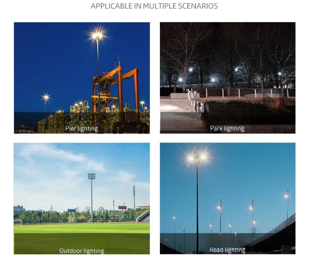 FL-P Series Waterproof LED Flood Light Outdoor – IP67 | 30W - 400W | Warm White/ Cool White | High Brightness SMD2835 Security Floodlight, 100–110 LM/W | Aluminum Housing | White Body | Hardwired Connection (No Plug) | 2 / 10 -Pack - Image 14