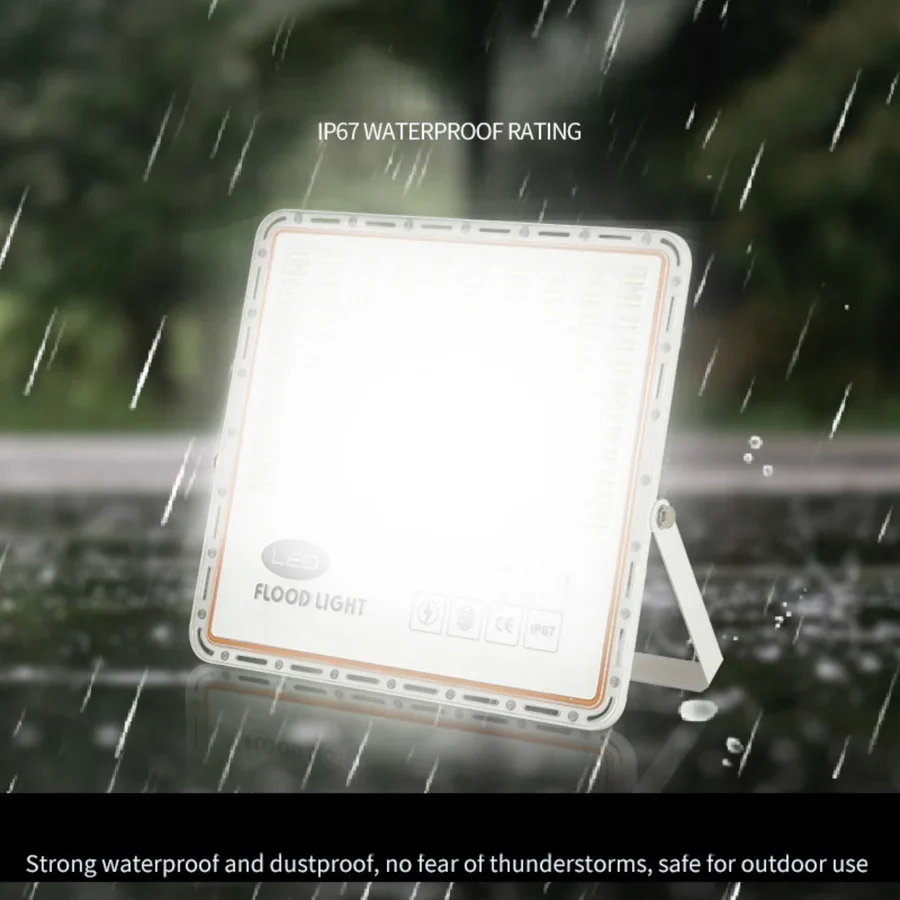 FL-P Series Waterproof LED Flood Light Outdoor – IP67 | 30W - 400W | Warm White/ Cool White | High Brightness SMD2835 Security Floodlight, 100–110 LM/W | Aluminum Housing | White Body | Hardwired Connection (No Plug) | 2 / 10 -Pack - Image 17