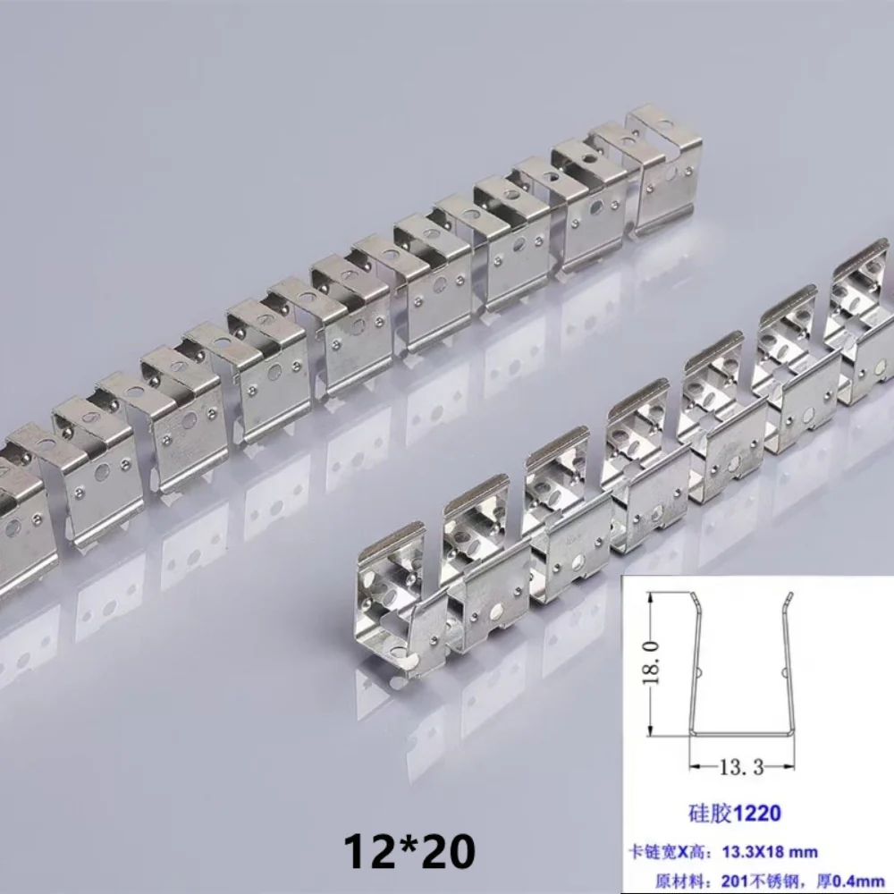5Meters Flexible Mounting Clip Slot Bendable Frame Mounting Slot for Flexible Silicone Tube Housing for LED Light Strips - Image 6