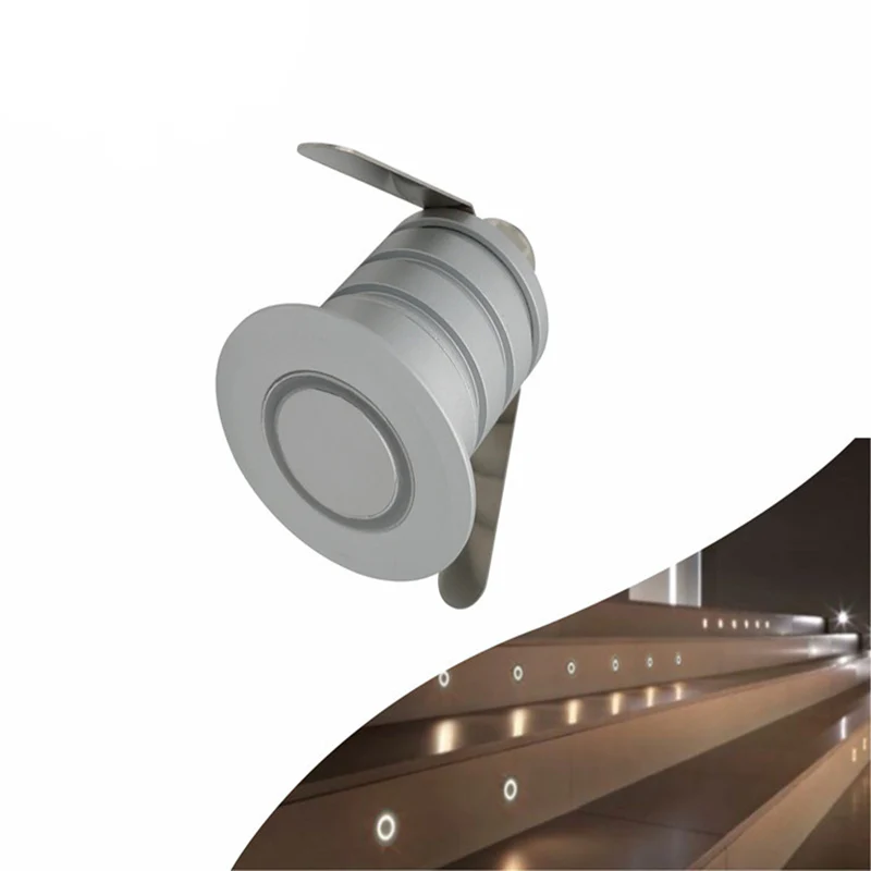 8/10-Pack Low Voltage Halo Ring LED Step Lights – 1W / 3W | 3000K / 4000K / 6000K | DC12–24V | IP67 Waterproof Recessed Wall & Stair Lights