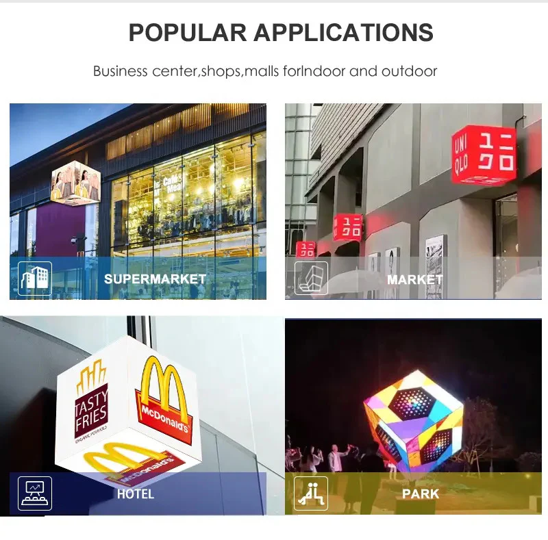 MC Series Multi-Option Magic Cubic LED Display – 320–640mm | P1.8 / P2.5 / P3.91 | 5/6-Face | Indoor & Outdoor | Display Cube for Retail & Events - Image 5