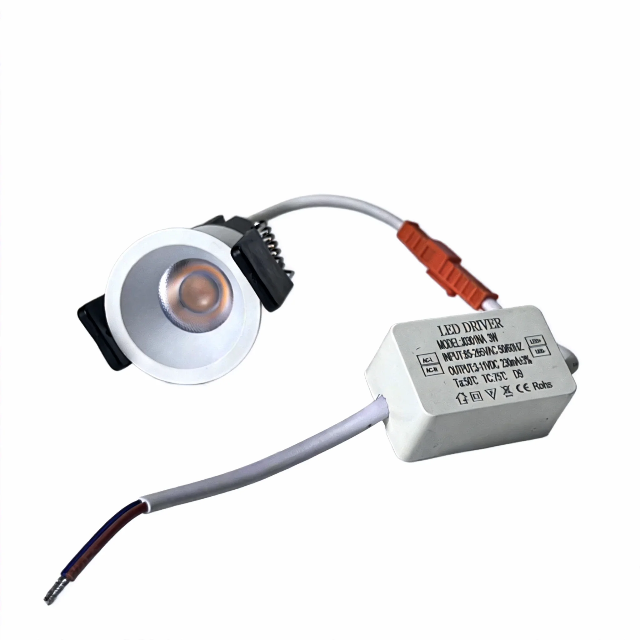 FX-5 Series Deep Anti-Glare Mini LED Downlight | 3W / 5W | Ø1.38″ Cutout | 24° Beam | 100–240V | CRI ≥ 90 Full Spectrum | White Housing | Non-Dimmable | Precision Accent Lighting | 4 / 10-Pack - Image 5
