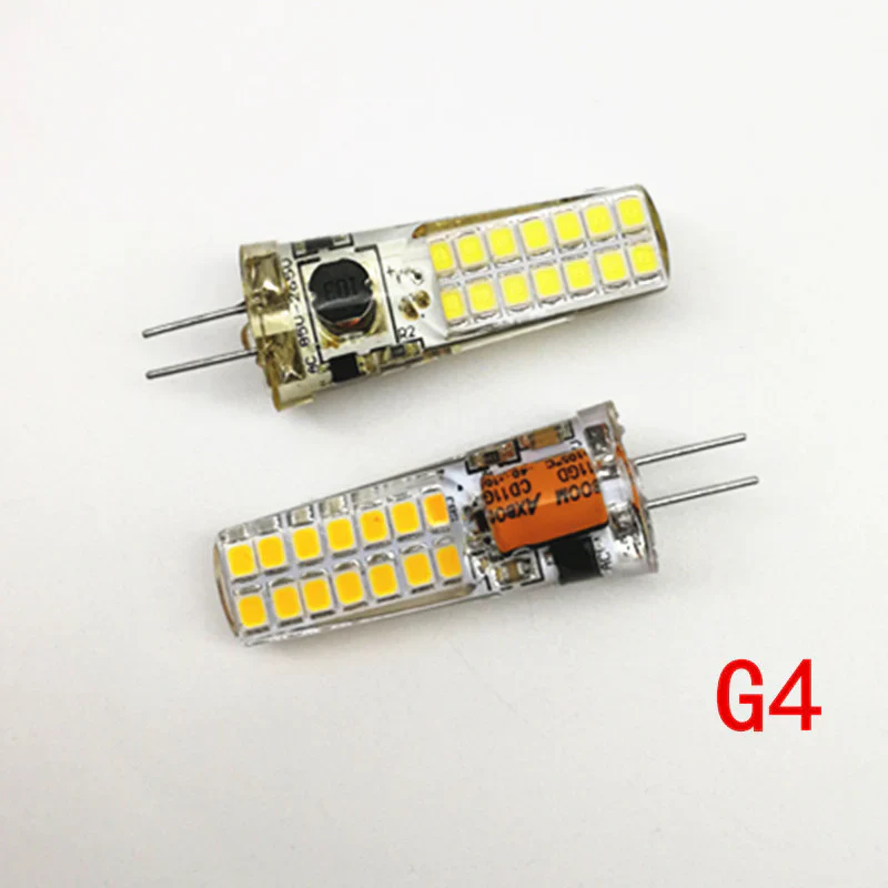G4 G9 E14 LED Light Bulbs  5W Equivalent to 50W AC 110V-120V / 200-240V, Bi-pin LED Bulb Screw Base Silicone LED Bulbs (10-Pack) - Image 4
