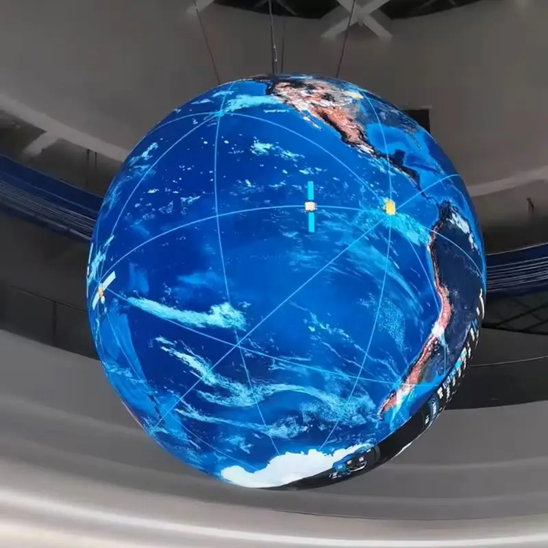 Dia. 150cm (4.9ft) Indoor LED Ball Display | P1.25 / P1.53 / P1.86 / P2 / P2.5 | 360° Sphere LED Screen for Museums, Events & Installations - Image 3