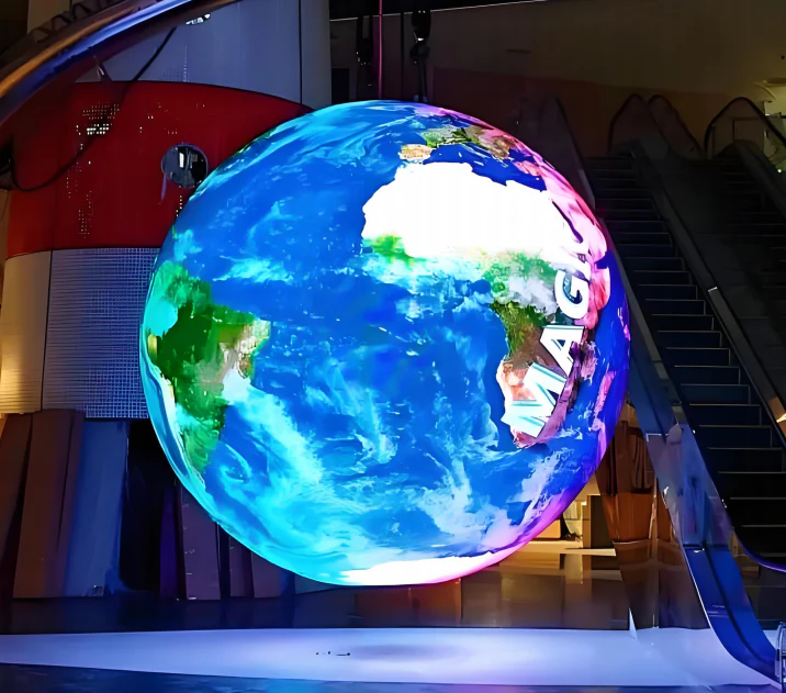 Dia. 180cm (5.9ft) Indoor LED Sphere Display | P2.5 / P2 / P1.86 | Large 360° LED Ball Screen for Exhibitions & Events - Image 4