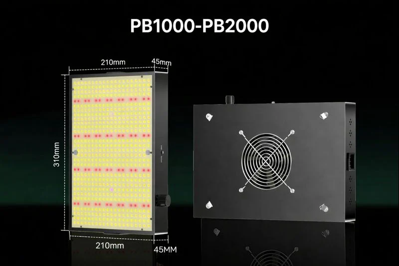 GP Series Professional Full Spectrum LED Grow Light - 100W / 150W / 200W / 300W / 400W | 3.5×3FT – 6×5FT Coverage | VEG & Bloom Dual Mode | 0 – 10V Dimming | AC110 – 220V | Daisy Chain & Built-In Silent Fan | Hanging Rope | US / EU / UK / AU Plug - Image 5