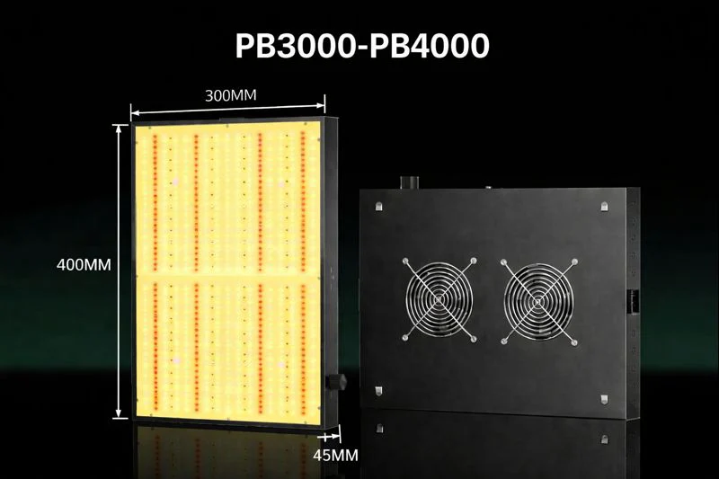 GP Series Professional Full Spectrum LED Grow Light - 100W / 150W / 200W / 300W / 400W | 3.5×3FT – 6×5FT Coverage | VEG & Bloom Dual Mode | 0 – 10V Dimming | AC110 – 220V | Daisy Chain & Built-In Silent Fan | Hanging Rope | US / EU / UK / AU Plug - Image 6