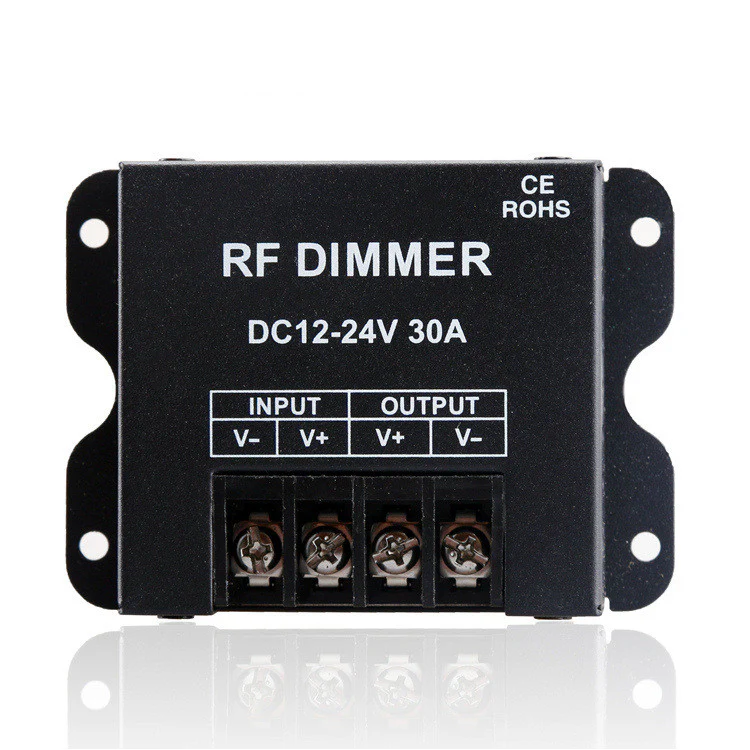 Single Color LED Strip Controller – DC12V-24V 30A | High Power RF Remote LED Dimmer Controller | For 5050/3528 LED Strips - Image 4