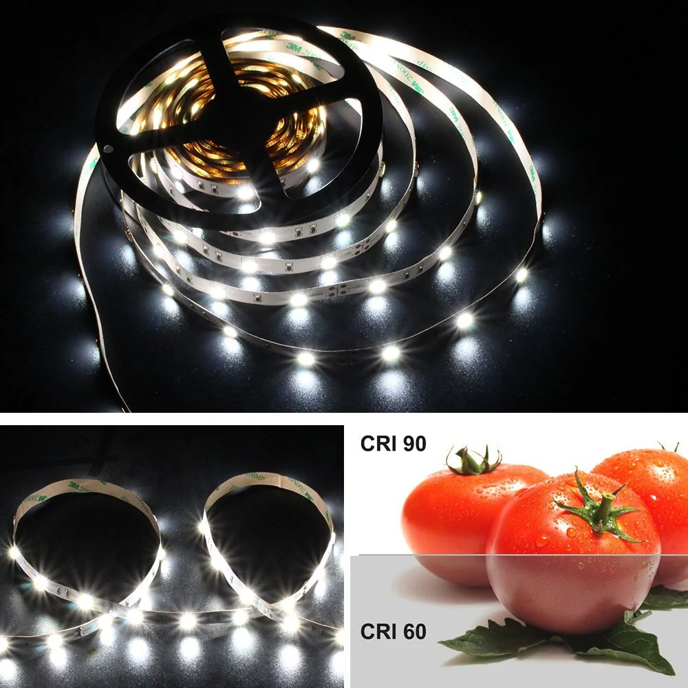 High CRI 90 LED strip, 5Meter Roll SMD5050-150 30 LEDs 450lm Per Meter 12V LED Strip Light,10mm Wide Tape - Image 4