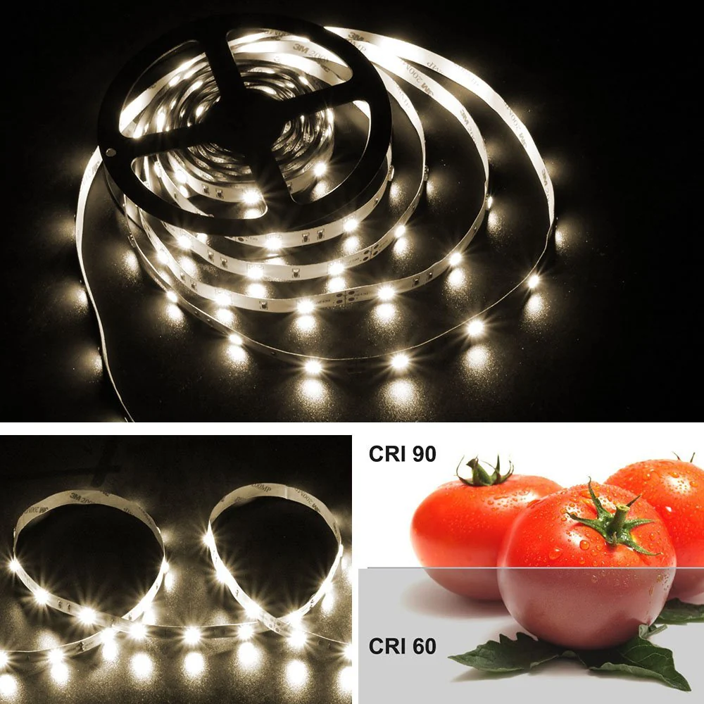 High CRI 90 LED strip, 5Meter Roll SMD5050-150 30 LEDs 450lm Per Meter 12V LED Strip Light,10mm Wide Tape - Image 5