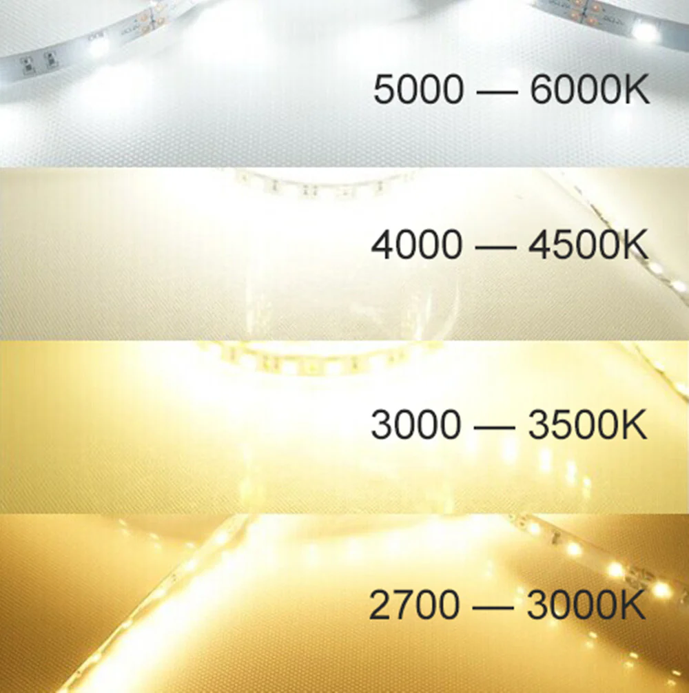 High CRI 90 LED Strip Lights, 5Meters (16.4ft) SMD5050-300, 60 LEDs 900LM Per Meter, DC 12V Dimmable Flexible LED Strips,10mm Wide Tape - Image 4