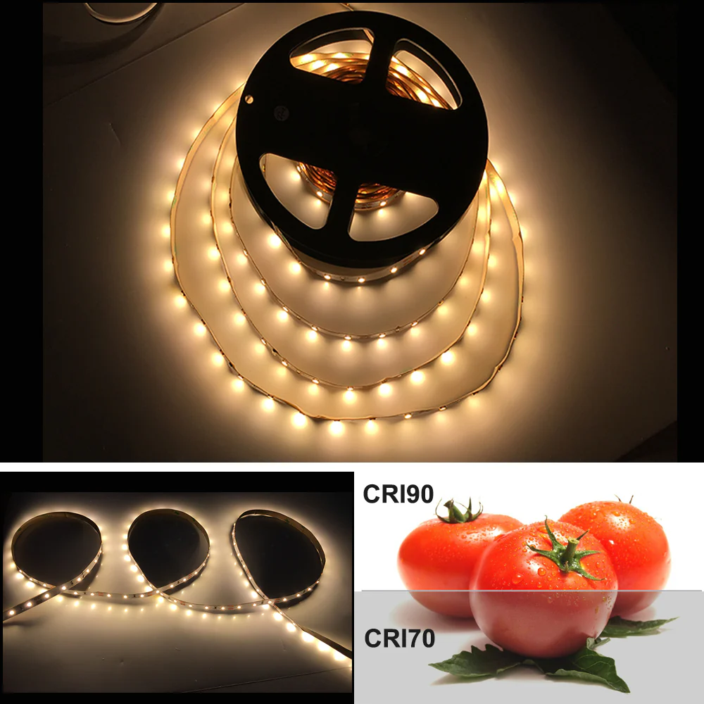 High CRI 90 LED Strips, Flexible 5M LED Strips, SMD2835-300 60 LEDs Per Meter 8mm Wide Tape - Image 7