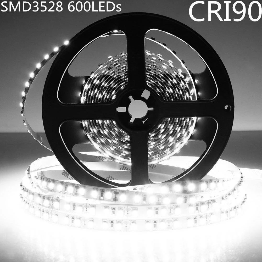 High CRI 90 LED light strips 5Meter (16.4ft) SMD3528-600 120 LEDs 600lm/Mtr Flexible LED Strips - Image 5