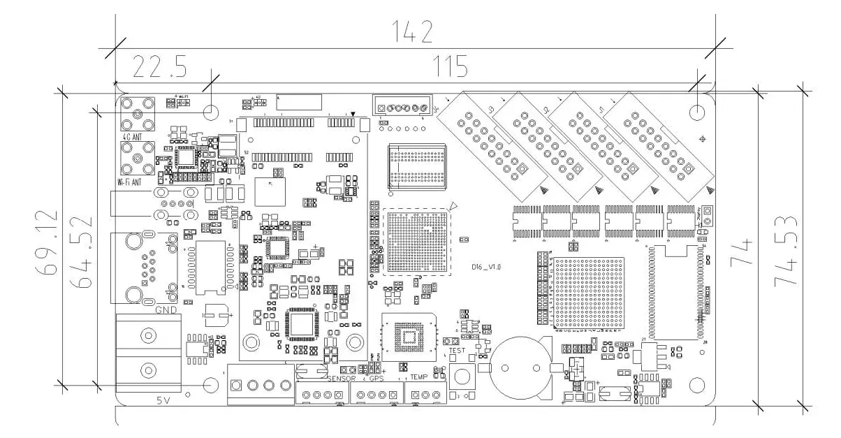 HUIDU HD-D16 LED Card with 4 HUB75E Ports | Digital Signage Player for LED Display Screens | Wi-Fi & LAN Control, 1080p Playback, 65,000 Pixels - Image 5