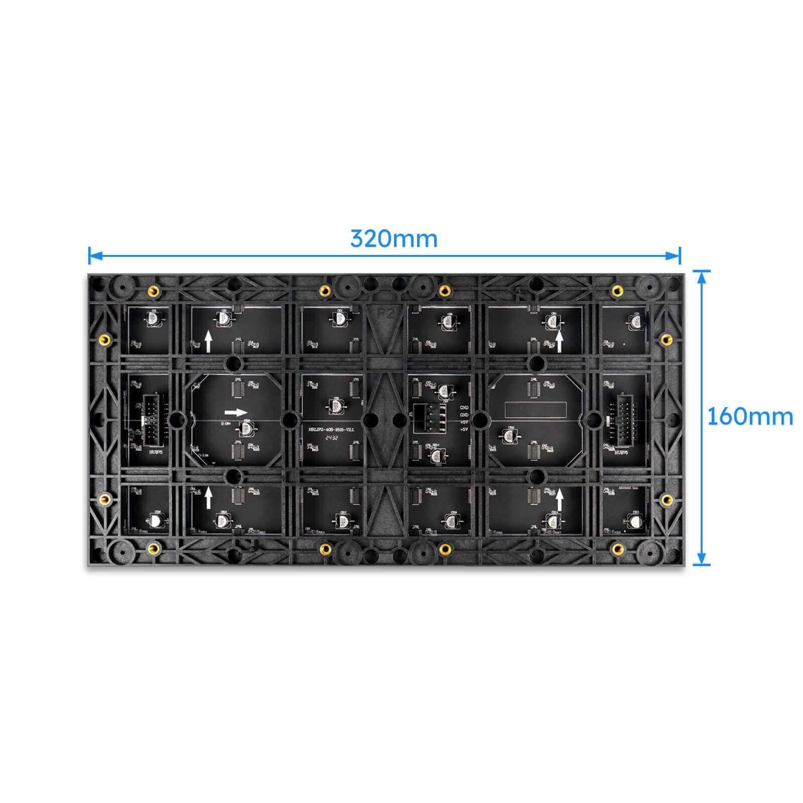 ID-S Series – P3.076 Indoor LED Display Module | 320×160mm | 5,408 Pixels RGB Tile | Full Color Panel | 600nits - Image 4