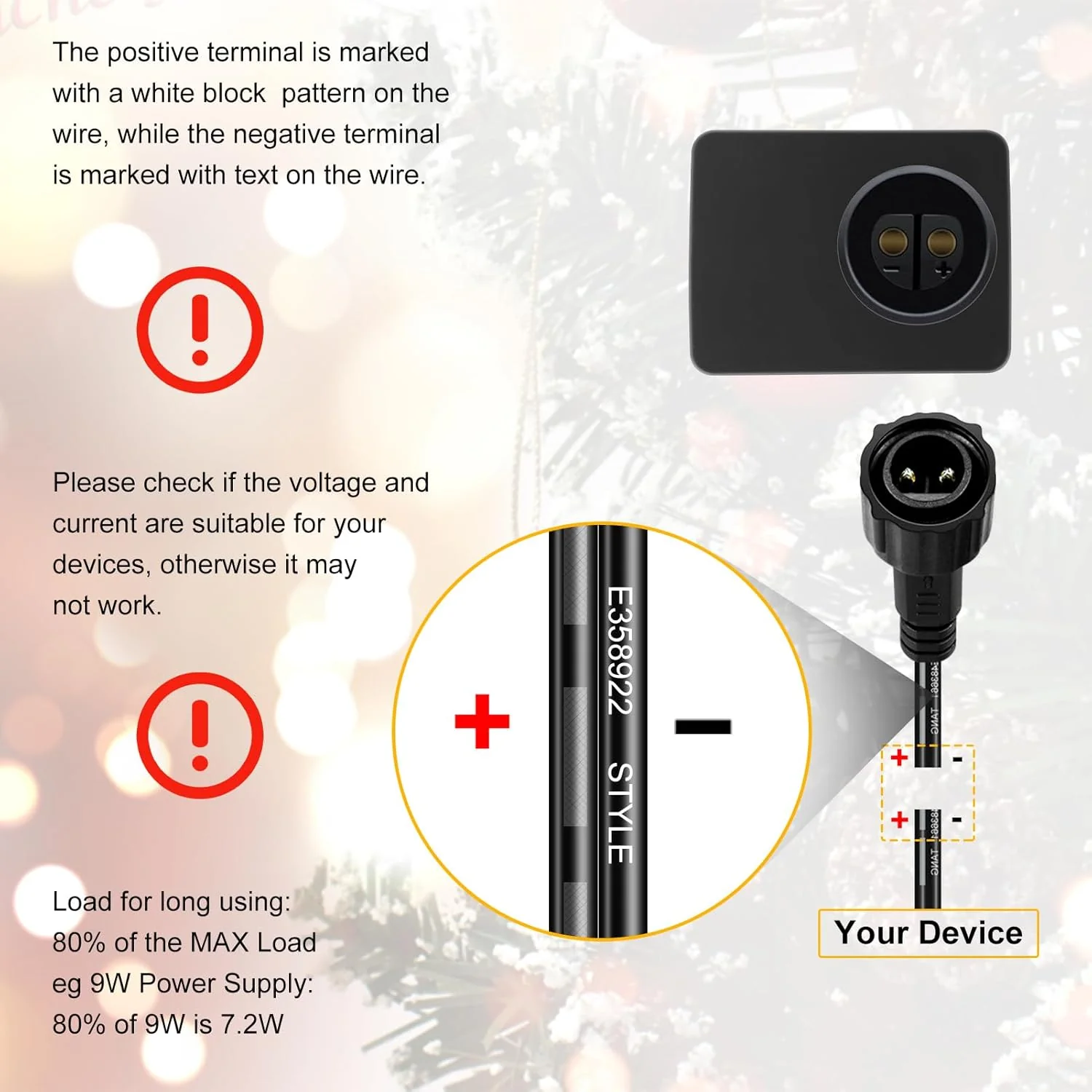 IP44 Class 2 Power Supply, AC 100–240V to DC 4.5V/12V/24V/30V Adapter Transformer, Waterproof Outdoor LED Driver for Inflatable Decorations, String Lights, Christmas Trees — US Plug - Image 13