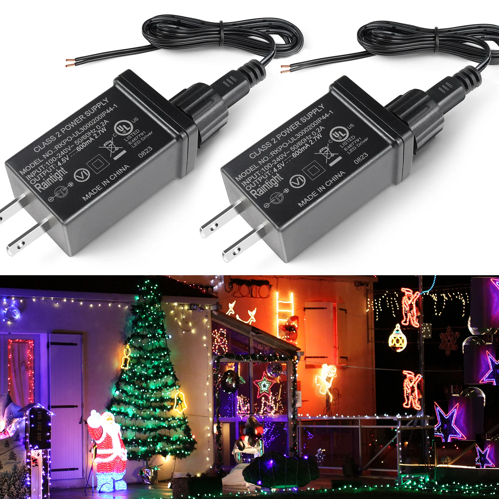 IP44 Class 2 Power Supply, AC 100–240V to DC 4.5V/12V/24V/30V Adapter Transformer, Waterproof Outdoor LED Driver for Inflatable Decorations, String Lights, Christmas Trees — US Plug - Image 17