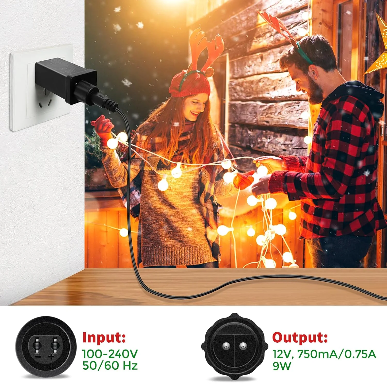 IP44 Class 2 Power Supply, AC 100–240V to DC 4.5V/12V/24V/30V Adapter Transformer, Waterproof Outdoor LED Driver for Inflatable Decorations, String Lights, Christmas Trees — US Plug - Image 7