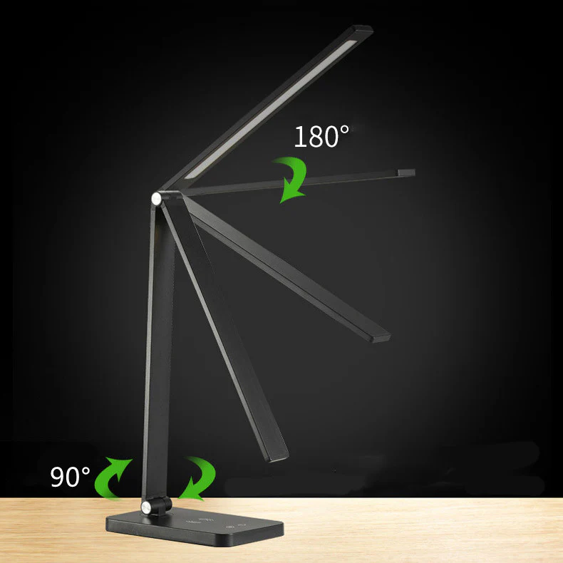 LED Desk Lamp with Wireless Chargers and USB Charging Port for Home Office, Desk Light withTimer for Reading, Study, Crafts - Image 6