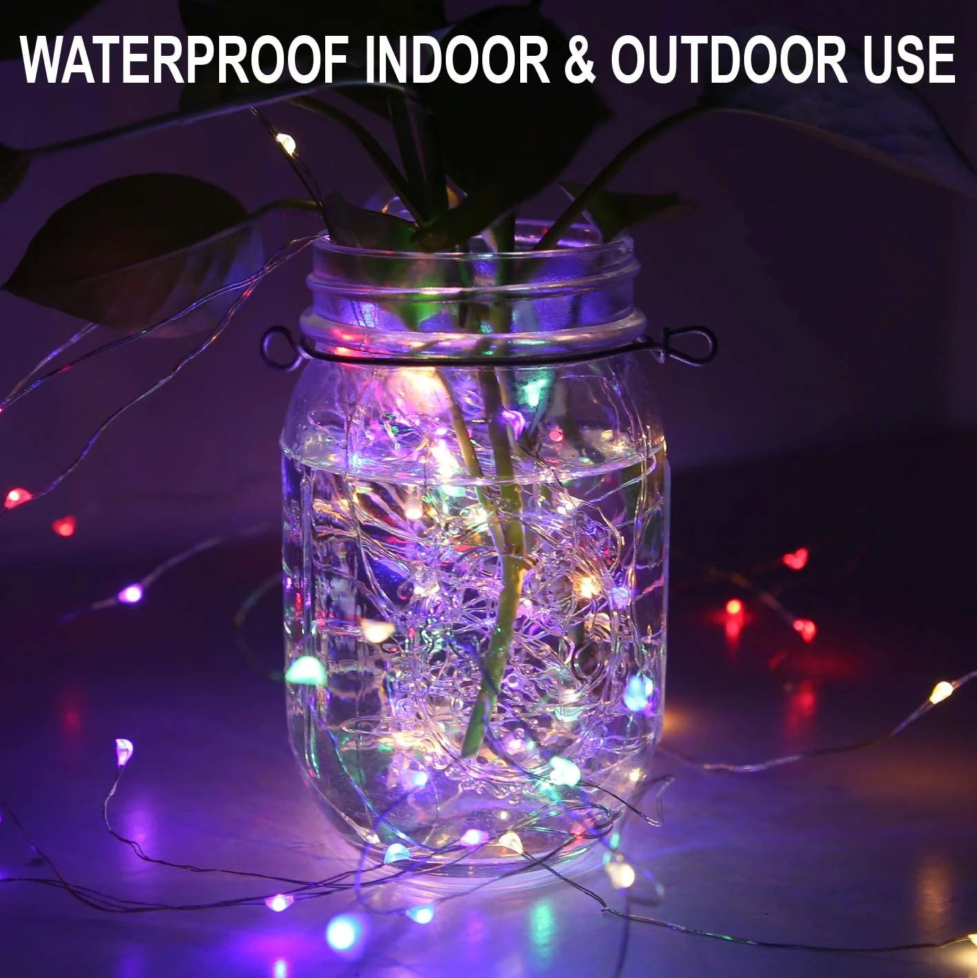 LED Fairy String Lights, 33FT 100LEDs with Plug in String Waterproof Mini Light, for Outdoor Indoor Birthday Holiday Christmas Wedding Party Bedroom Decorations - Image 11