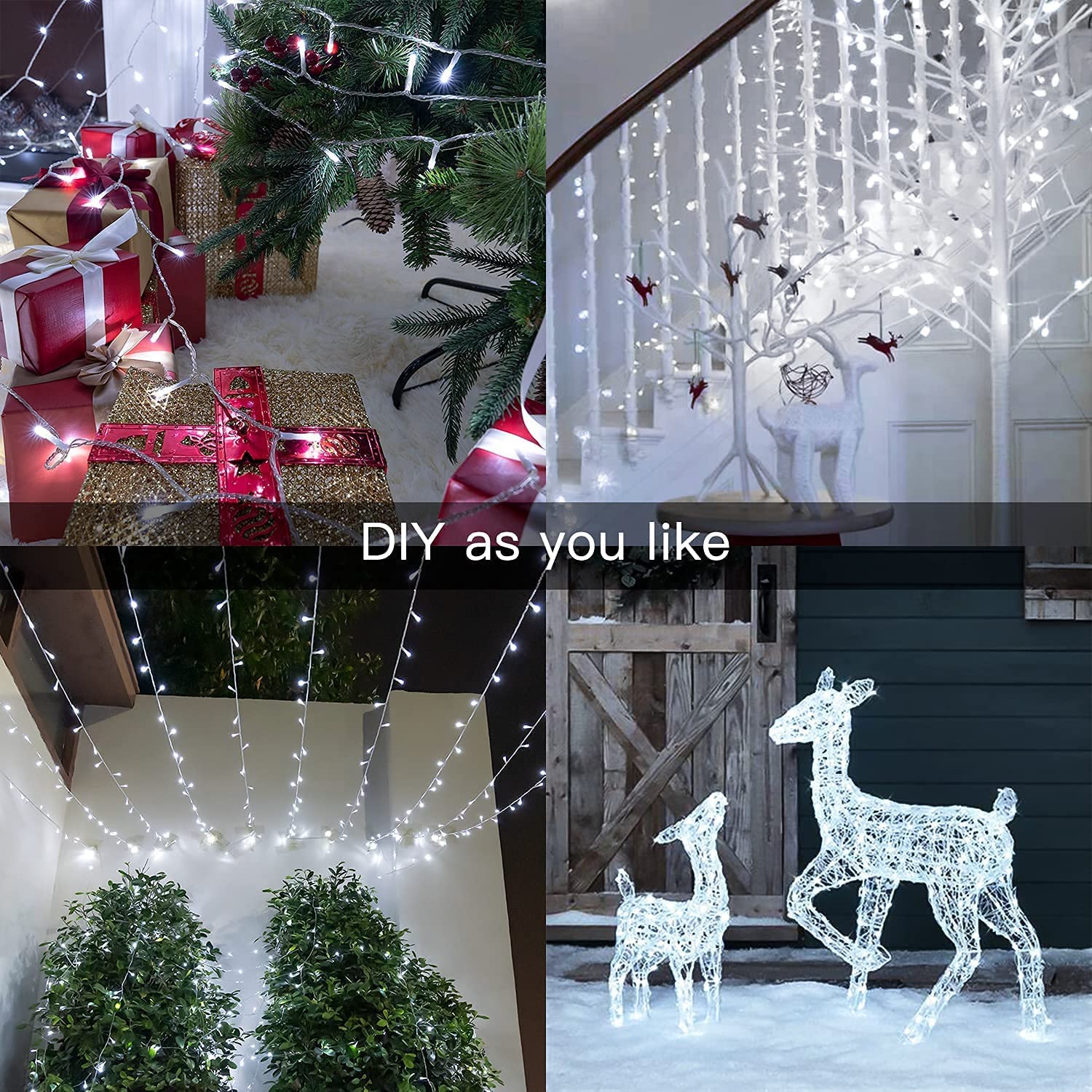 LED Fairy String Lights, 33FT 100LEDs with Plug in String Waterproof Mini Light, for Outdoor Indoor Birthday Holiday Christmas Wedding Party Bedroom Decorations - Image 6